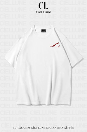 unisex kadın erkek red eyes baskılı özel tasarım oversize t-shirt