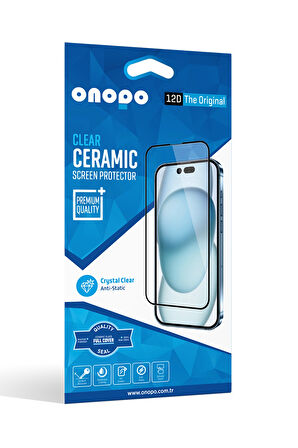 onopo Redmi 13 Uyumlu Tam Kaplayan Şeffaf Seramik 12D Cam Ekran Koruyucu