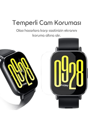 Redmi Watch 4 Kolay Uygulama Hizalama Aparatlı Cam Ekran Koruyucu