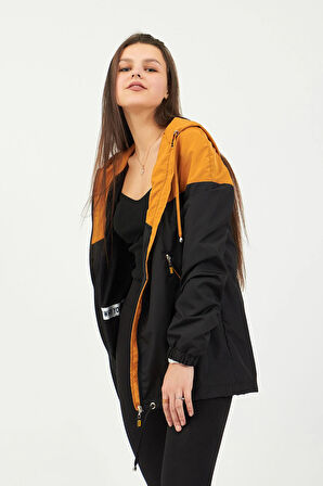 Siyah Hardal Yağmurluk