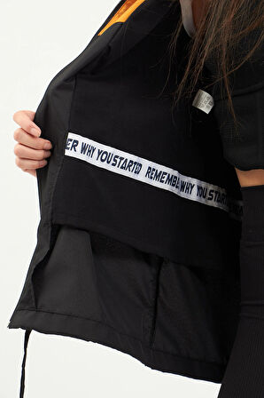 Siyah Hardal Yağmurluk