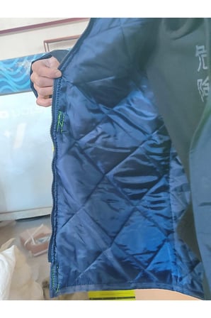 Reflektif Cepli Fosforlu Fermuarlı Kaban Kapüşonlu Mont Parka Sarı Lacivert Kaban Işçi Parkası.
