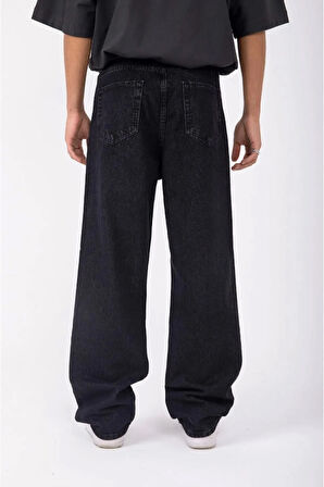 Atelier Oversize Basic Antrasit Renkli Baggy Bol Jean Relaxed Pantolon