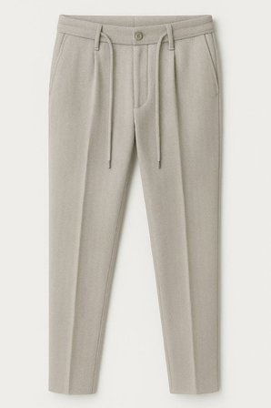 Premium Balık Sırtı Dokulu Gramajlı Jogger Kumaş Pantolon - Tok duruşlu ve Şık