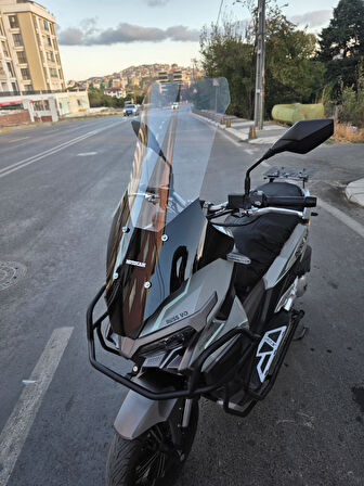 MOTOCAM Mondial Ressivo 250 Siperlik Ön Cam 2023-2025 Model 78cm Şeffaf Renkli 4mm