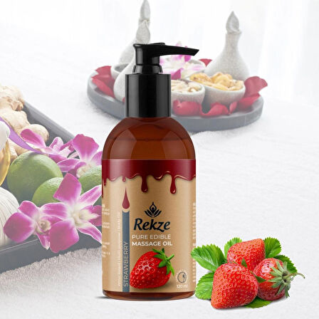 Rekze Yenilebilir Portakal + Çilek Masaj Yagı 120 Ml