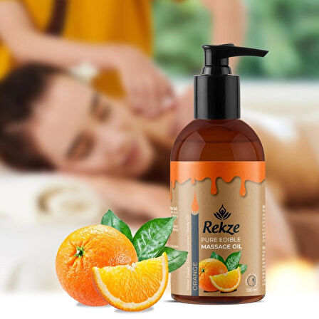 Rekze Yenilebilir Portakal + Çilek Masaj Yagı 120 Ml