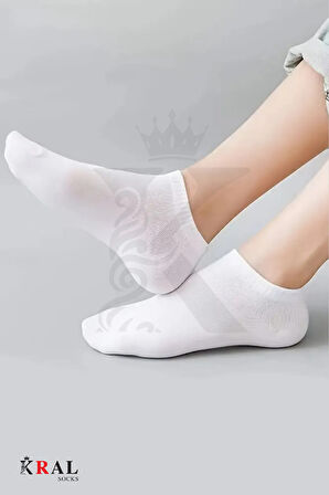 Kadın - Erkek 8 Çift Cotton Dikişsiz Soft Görünmez Penye Patik Bilek Çorap