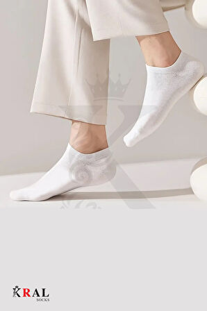 Kadın - Erkek 8 Çift Cotton Dikişsiz Soft Görünmez Penye Patik Bilek Çorap