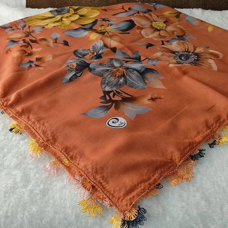 El Emeği İ̇Ğne Oyası Yazma , Fular ,Yemeni, Mevlit Örtüsü , Baş Örtüsü 4 Kenarı Oyalı  Pamuk 100*100Cm