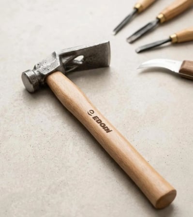 SANDIKÇI KESERİ TAVLANMIŞ BİLENMİŞ AĞIZLI MİNİ  KESER AHŞAP SAPLI 26 CM 