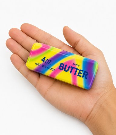 Butter Squishy Yumuşak Sıkmalık Sünger Gökkuşağı Renkli Stres Azaltıcı Sukuşi