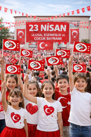Çubuklu Kağıt Türk Bayrağı 40’lı Set 12x20 cm | 23 Nisan, Okul Etkinliği, Tören ve Kutlamalar İçin