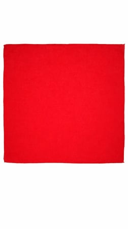 Bayrak Kırmızısı 52x52 cm %100 Pamuk Fular Bandana Okul Tören Etkinlik Gösteri