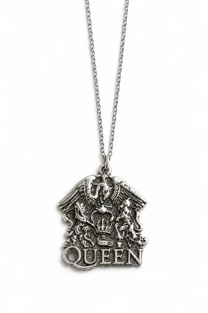 Queen Rock Grubu Armalı Gümüş Renk Kolye Müzikseverlere Özel Hediye