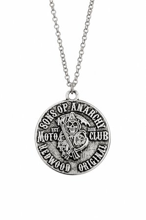Sons of Anarchy Motosiklet Kulübü Temalı Erkek Kolye Hediye Aksesuarı