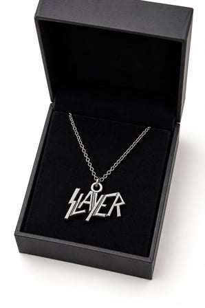 Slayer Müzik Grubu Logo Kolye Rock Metal Tarzı Erkek Hediye Aksesuarı