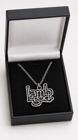 Lamb of God Logo Tasarımlı Metal Müzik Grubu Kolyesi Rockseverlere Hediye