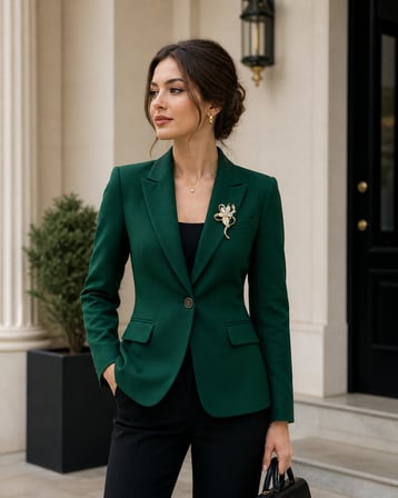 Hediye Kadın Çiçek Broş Gold Renk Zirkon Taşlı Elbise Ceket Aksesuarı