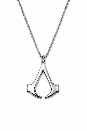 Assassin's Creed Sembol Kolye Gümüş Renk 60 cm Zincir Unisex Yetişkin