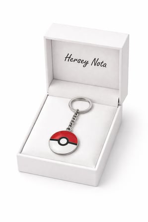 Pokemon Poke Topu Figürlü Anahtarlık Gümüş Renk Metal Unisex Yetişkin