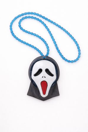 Cadılar Bayramı Çığlık Maskesi Emojili Kolye Özel Tasarım Unisex 