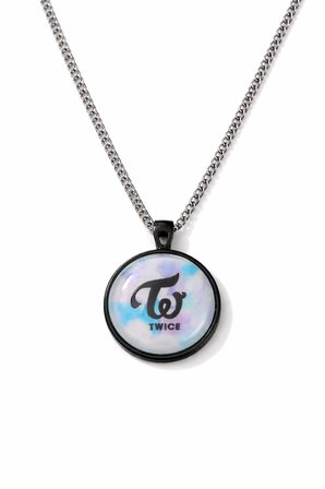 TWICE Logo Desenli Gümüş Renk Zincir Kolye Unisex 60 cm Metal