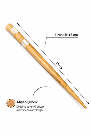 Japon Esintili Ahşap Saç Topuz Çubuğu – El Yapımı Doğal Ahşap Kadın Saç Tokası