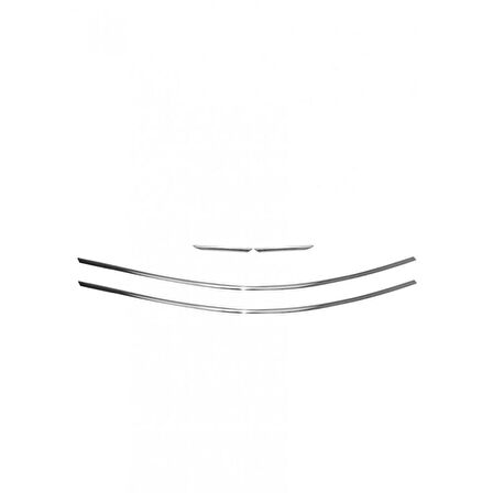 Renault Megane 4 Uyumlu Sedan Paslanmaz Çelik Krom Cam Üst Çıtası 2016-2025 6 Parça