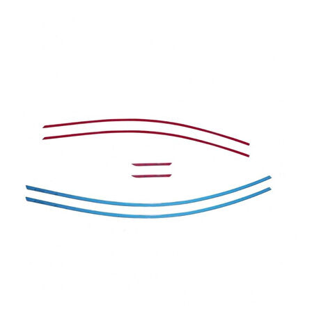 Renault Megane 4 Uyumlu Sedan Paslanmaz Çelik Krom Cam Üst Çıtası 2016-2025 6 Parça