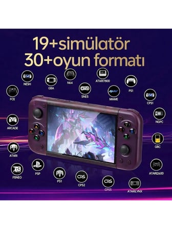 RG50XX Retro Oyun Konsolu 2gb Ram RK3128  Ps1 Psp N64 Linux Sistem Çoklu Emülatör Oyun Konsolu