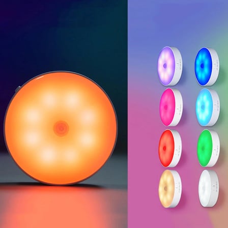 Şarjlı RGB LED Gece Lambası 16 Renk Kumandalı Dekoratif akıllı ışık - Renk Değiştiren Ortam Aydınlatma