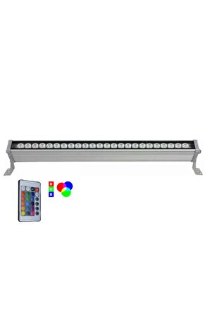 50 Cm (18W) Rgb Kumandalı Wallwasher Duvar Boyama, Ağaç Boyama, Cami Ve Minare Aydınlatma (RGB)