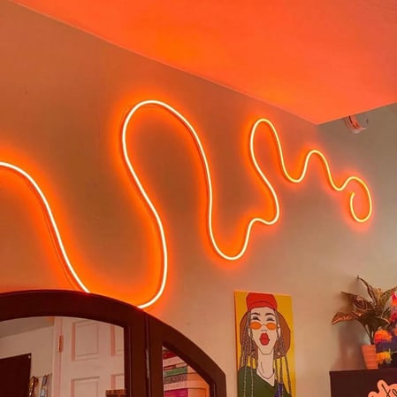Neon Rgb Led - Sese Müziğe Duyarlı Kumandalı -çok Renkli - 2,5 Metre -