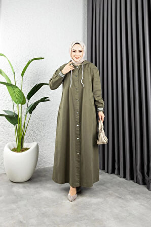 Kadın Kol Ribanalı Gabardin Kap