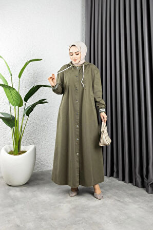 Kadın Kol Ribanalı Gabardin Kap