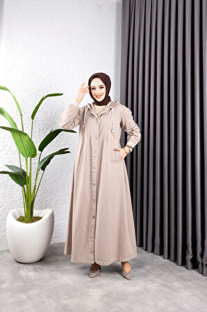 Kadın Kol Ribanalı Gabardin Kap