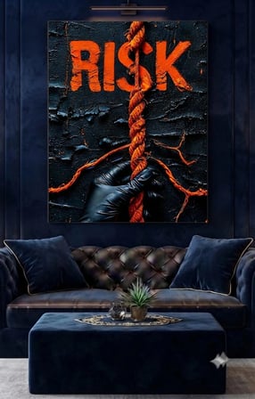 4mm Tamperli Uv Baskı Uhd Çözünürlü Gerçek Cam Tablo Ev Ofis Duvar Dekor Hediyelik Tablo Premium Marka Sağlam Canlı Deluxe Kalite Tablo Risk Borsa Para 