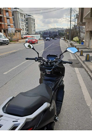 Skyjet Rivero 125 Siperlik Ön Cam 2024 Model 75cm Açıkfüme Renkli 4mm UZUN CAM