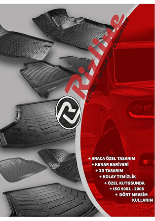 Renault Kangoo 2001 Model 3D Ekstra Havuzlu Paspas