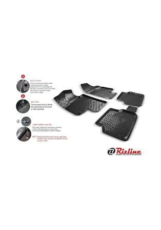 Renault Trafic 2019 Model 3D Ekstra Havuzlu Paspas