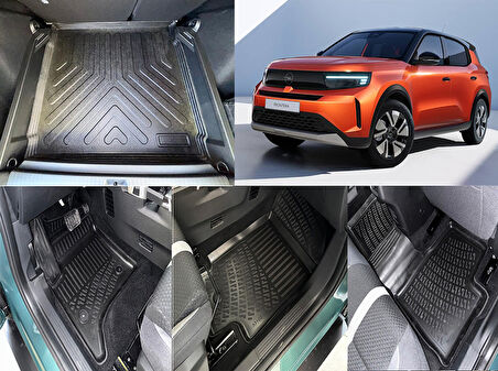 Rizline Opel Frontera Hybrit 3D Havuzlu Paspas veAlt Bagaj Havuzu Set
