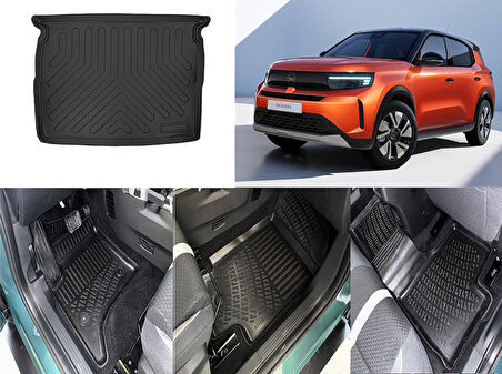 Rizline Opel Frontera Hybrit 3D Havuzlu Paspas ve Üst Bagaj Havuzu Set