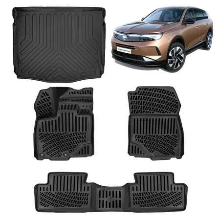 Rizline Opel Grandland EV  2025 veSonrası 3D Havuzlu Papsas ve Üst Bagaj Havuzu