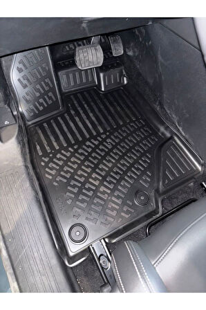 Rizline Peugeot 3008 Elektrikli 2024 ve Sonrası 3D Paspas Siyah ve Üst Bagaj Havuzu Set