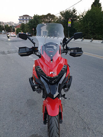 MOTOCAM RKN 530 ADV Siperlik Ön Cam 2021-2025 Model 55cm Şeffaf Renkli 4mm
