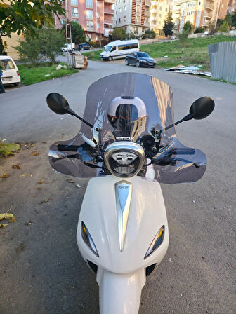 MOTOCAM Rks Letbe LB 125 Ön Cam 2023-2025 Model 45cm Füme Renkli 4mm ELCİKLİ APARAT GÖNDERİLMEYECEK