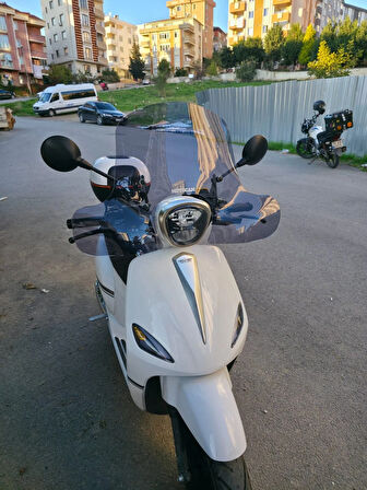 MOTOCAM Rks Letbe LB 125 Ön Cam 2023-2025 Model 45cm Füme Renkli 4mm ELCİKLİ APARAT GÖNDERİLMEYECEK