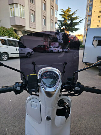 MOTOCAM Rks Letbe LB 125 Ön Cam 2023-2025 Model 44cm Siyah Renkli 4mm ELCİKSİZ APARAT GÖNDERİLMEYECEK