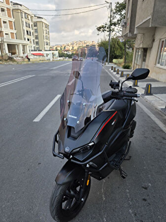 MOTOCAM RKS Lince 125 Siperlik Ön Cam 2021-2025 Model 75cm Füme Renkli 4mm UZUN CAM